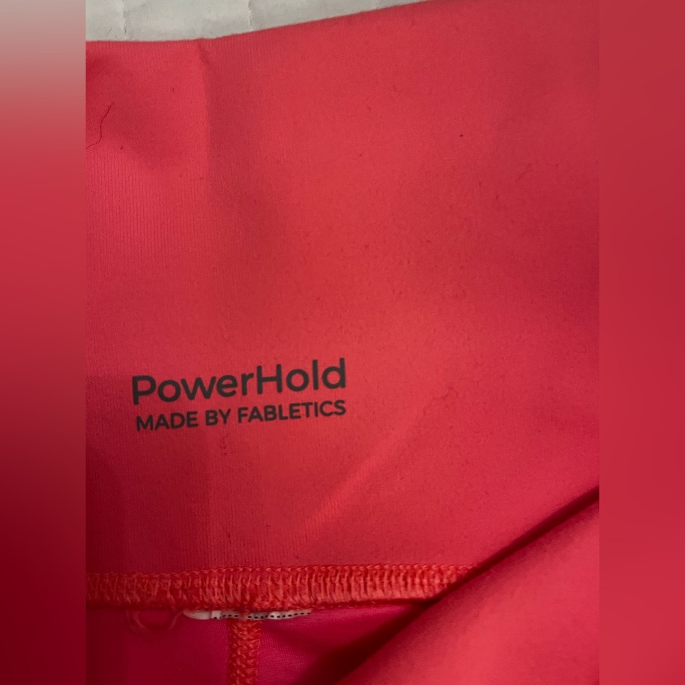 Fabletics Define PowerHold® High-Waisted 7/8 Legging in pop coral - Picture 5 of 6